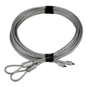 Garage Door Cable 8ft Pair - High Strength Steel Wire Construction