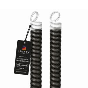 110 lb White Garage Door Extension Spring Pair