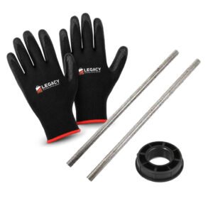 Bundle: Winding Bar + Nylon Center Bearing + Gloves