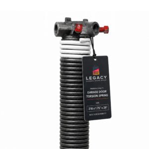 218 x 1.75" x 28" Right Side Garage Door Torsion Spring (Left Wound)