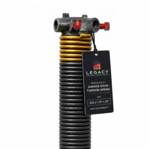 250 x 1.75" x 33" Right Side Garage Door Torsion Spring (Left Wound)