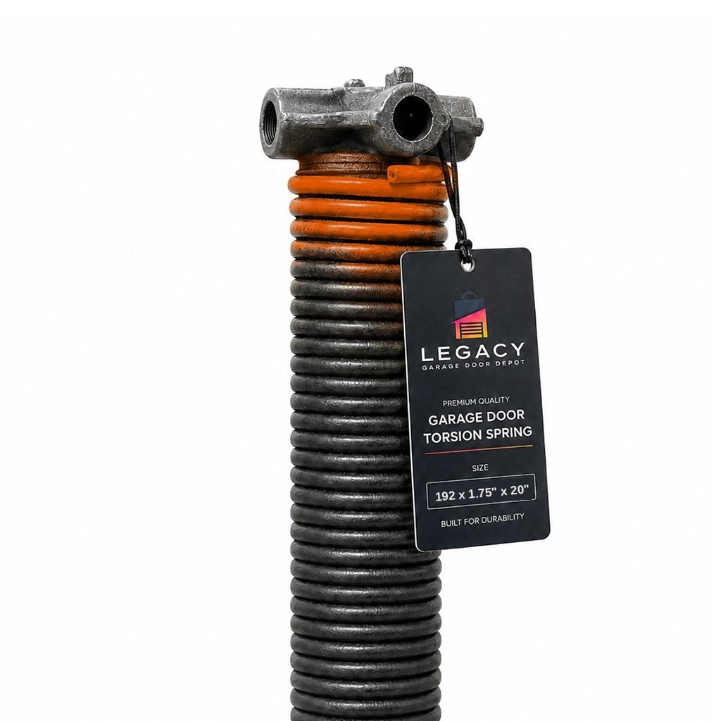 spring192_LW 192 x 1.75" x 20" Right Side Garage Door Torsion Spring (Left Wound)